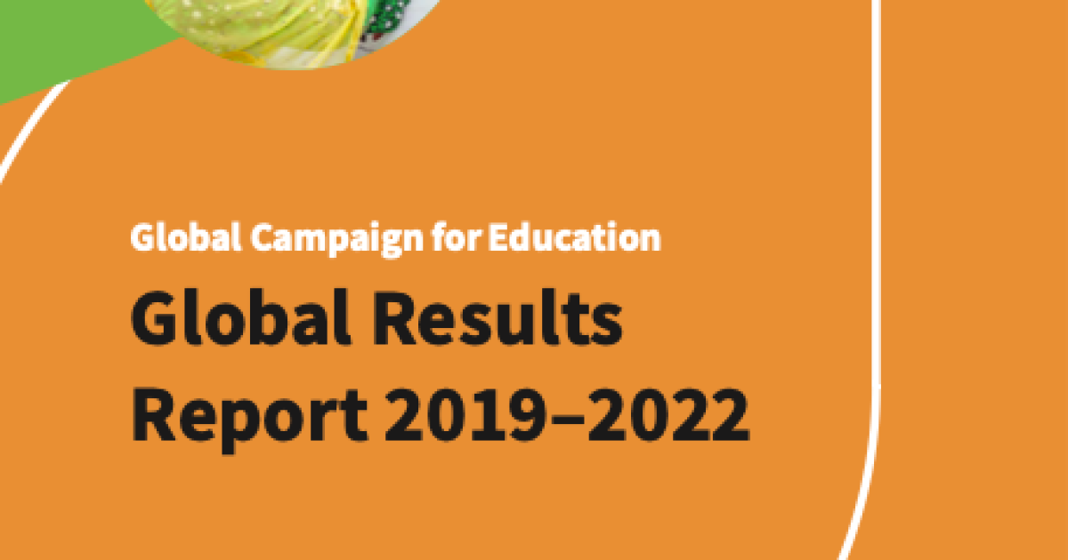 GCE Global Results Report 20192022 Global Campaign for Education